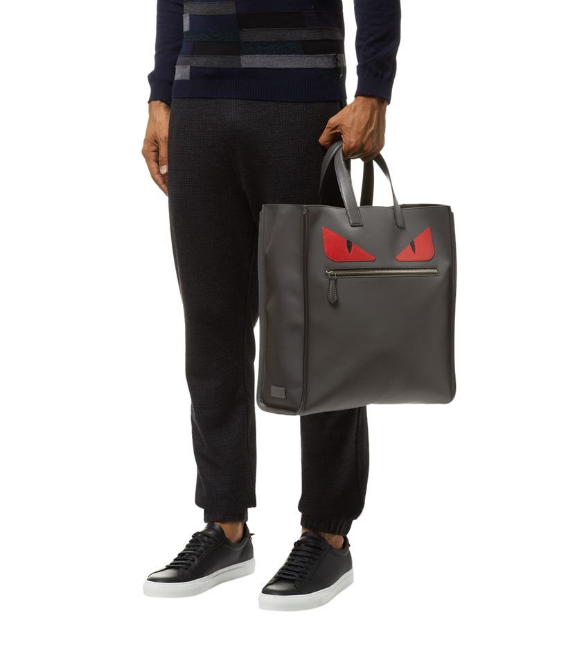 Fendi Monster Eyes Tote in Gray for Men | Lyst