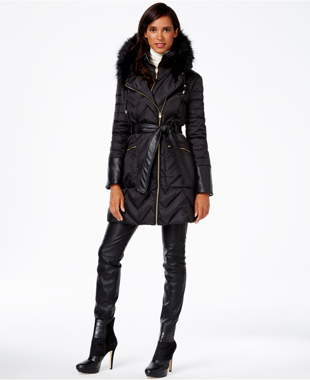 Via Spiga Satin Belted Trench Coat In Natural Lyst Via Spiga Leopard Print Faux Fur Coat Plus Size Nordstrom