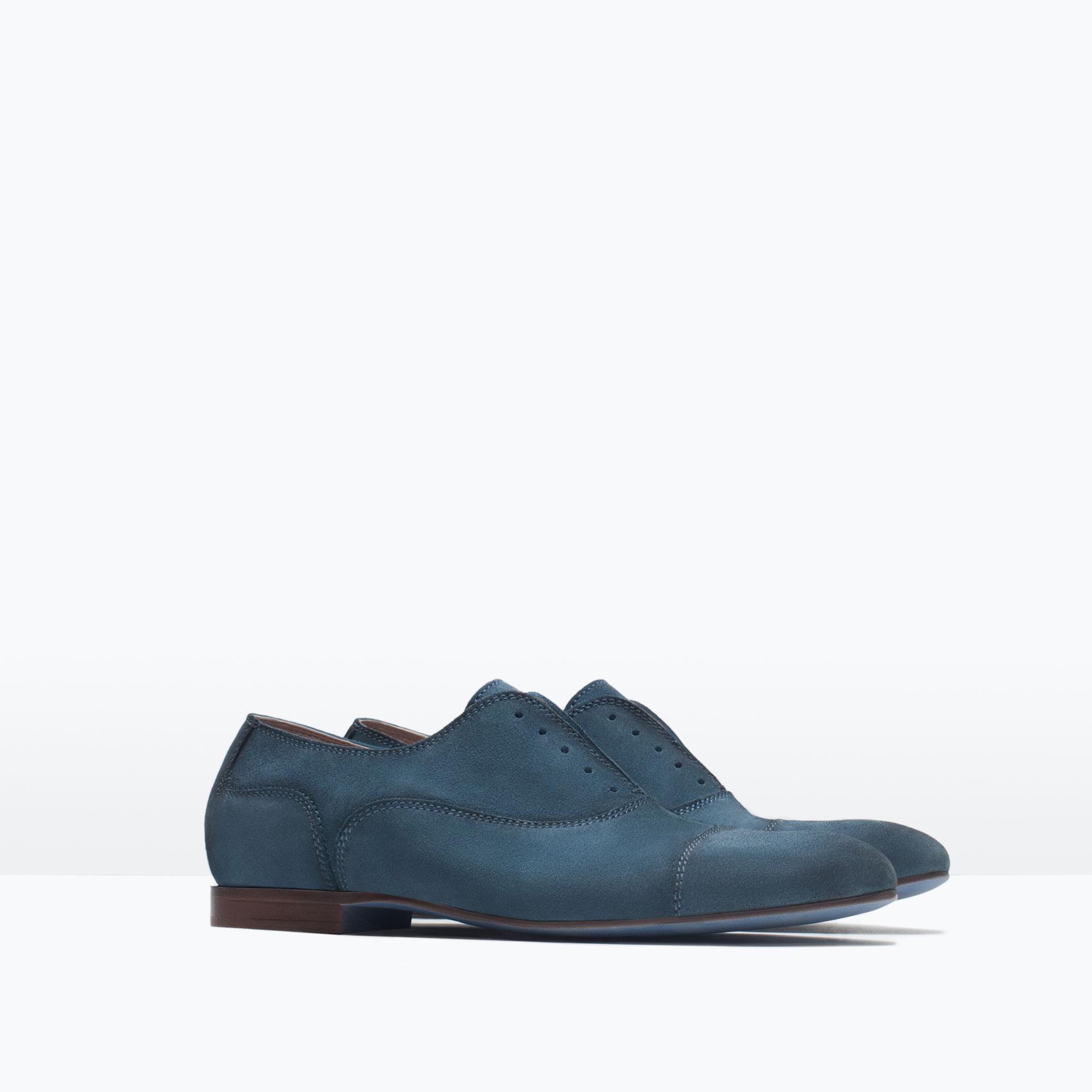with oxford shoes zara leather oxford shoes with stretch detail in blue for with oxford shoes zara leather oxford shoes with stretch detail in blue for