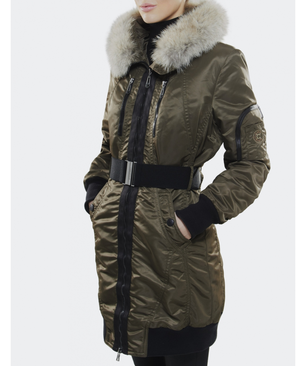 Lyst Creenstone Colorado Belted Parka in Natural