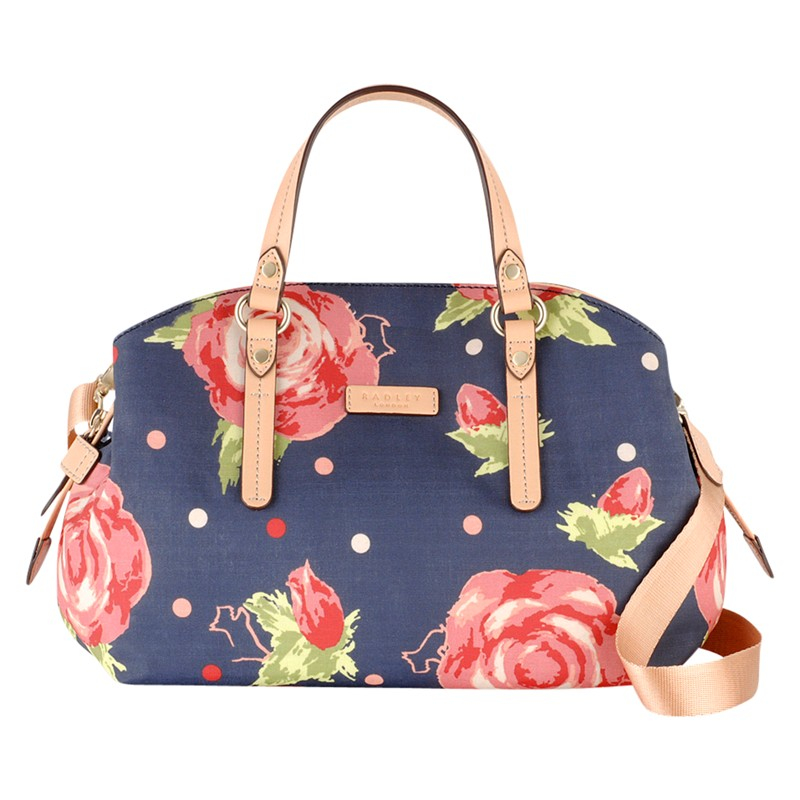 Radley Autumn Rose Medium Fabric Multiway Grab Bag in Blue - Lyst