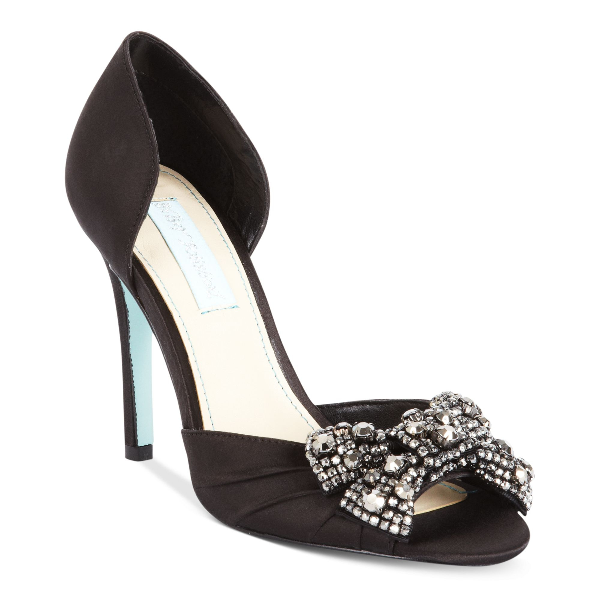Betsey Johnson Gown Evening Pumps in White (Black) | Lyst