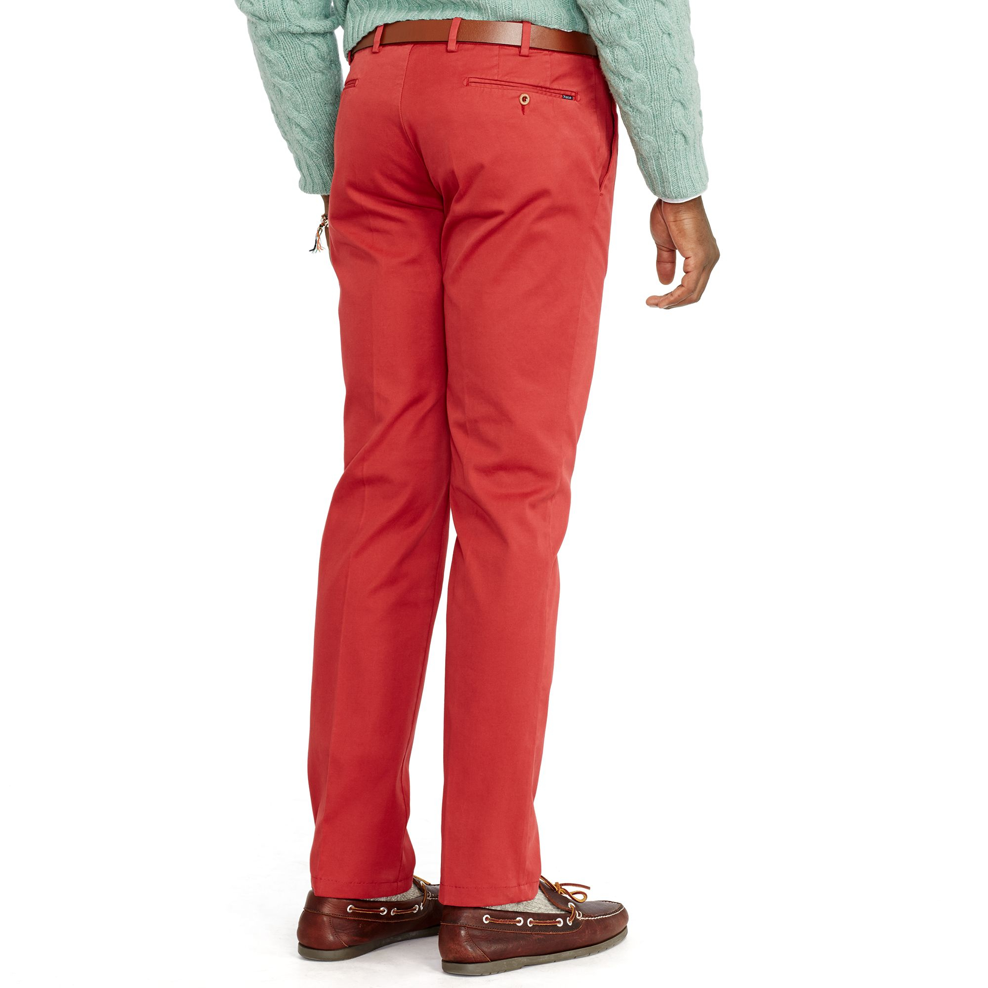 Lauren Men In Red Polo Chino Ralph Stretch Slim Fit Lyst For zwSS5x1Yq