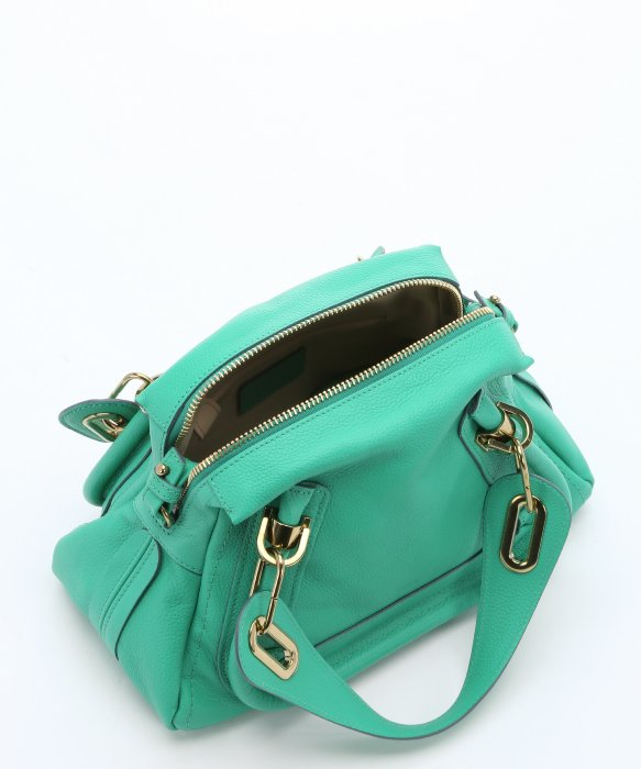 Chlo Jade Green Leather Mini \u0026#39;paraty\u0026#39; Convertible Top Handle Bag ...