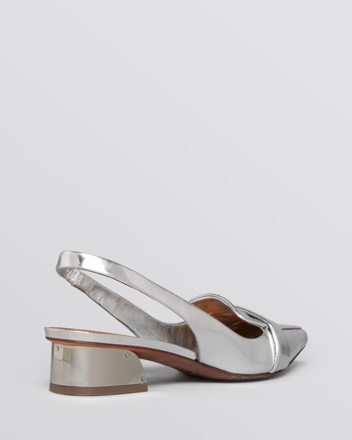 white slingback loafers