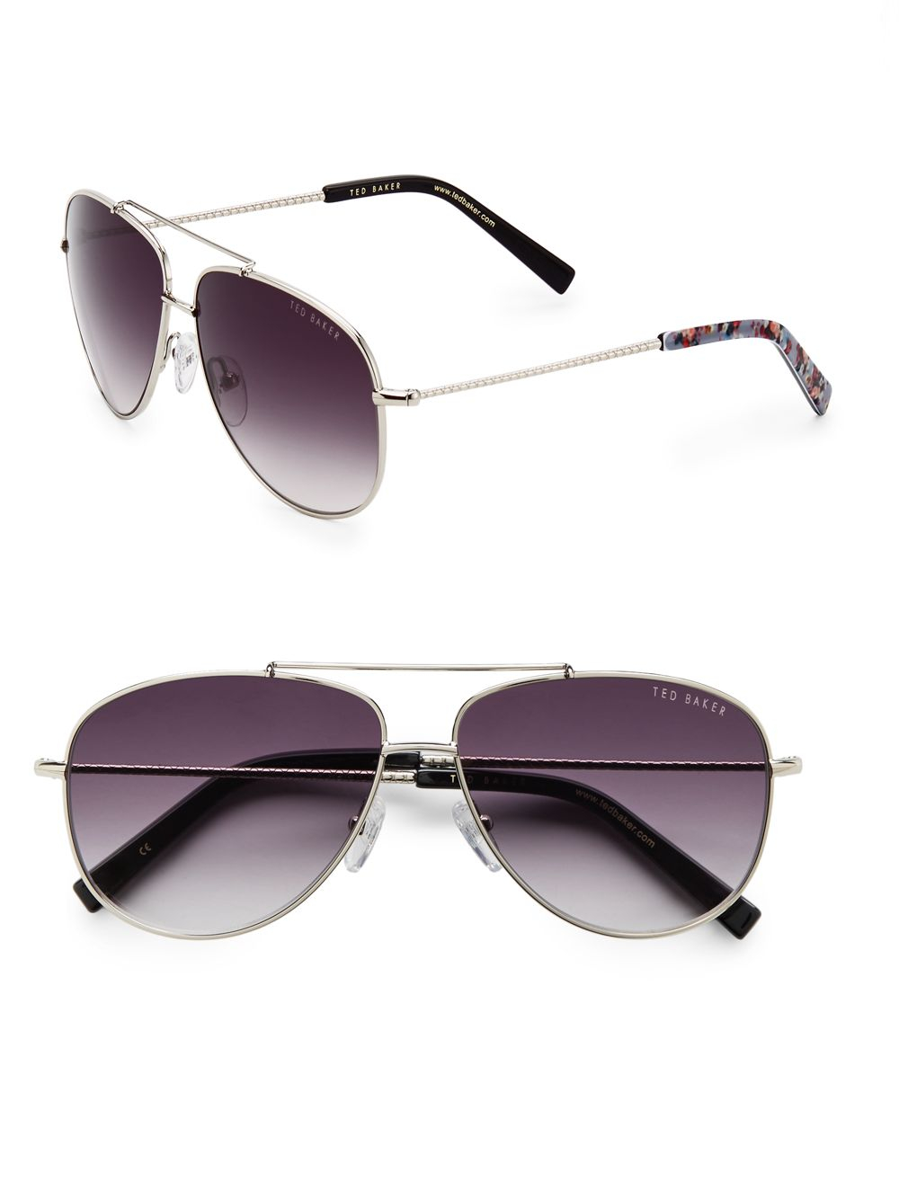 Lyst Ted Baker Gabo Aviator Sunglasses in Metallic for Men