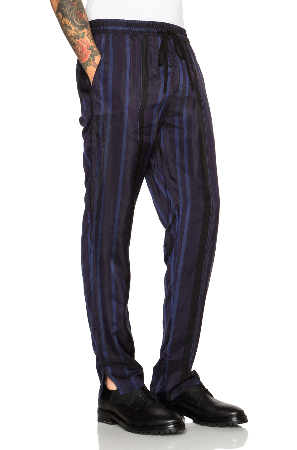 3.1 phillip lim Tapered Elastic Waist Lounge Pants in Blue for Men