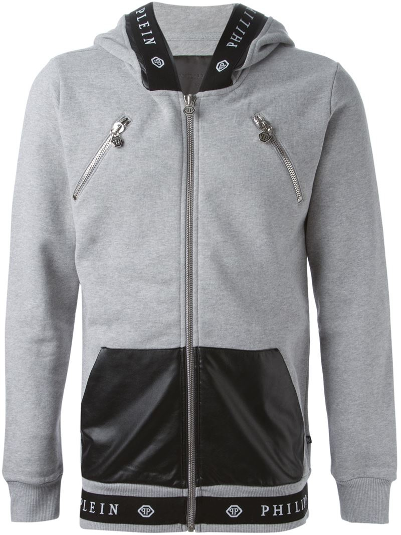 Philipp plein 'bored' Hoodie in Gray for Men | Lyst