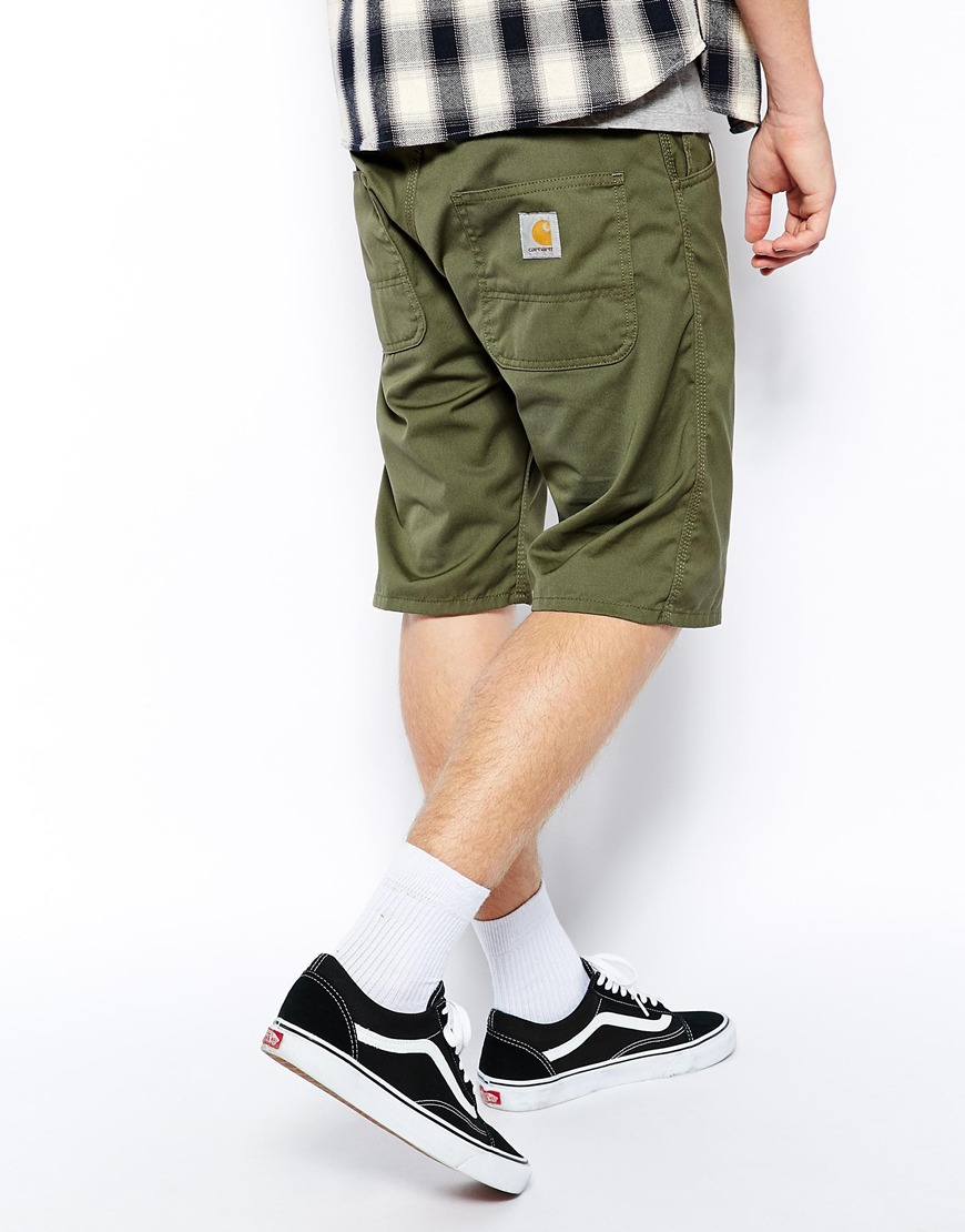 Lyst Carhartt Skill Shorts Slim Fit in Green for Men