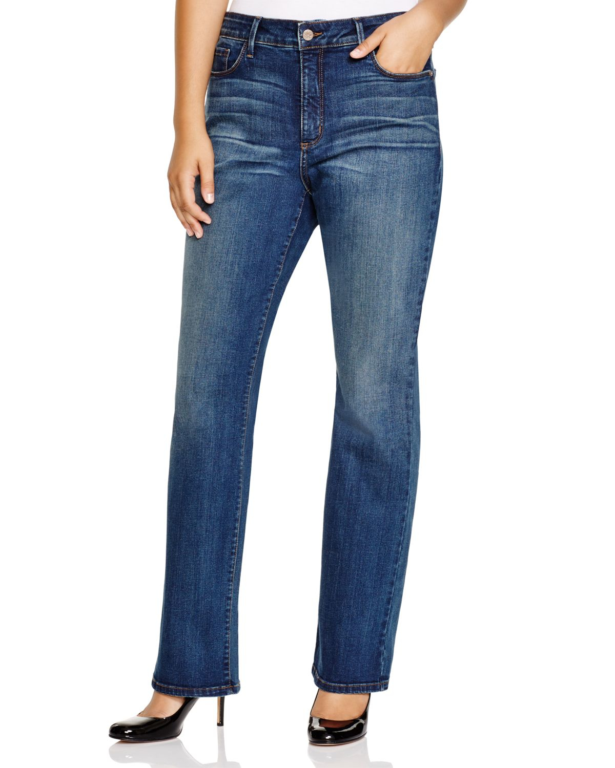 Nydj Plus Barbara Bootcut Jeans In Oak Hill in Blue (Oak Hill) | Lyst