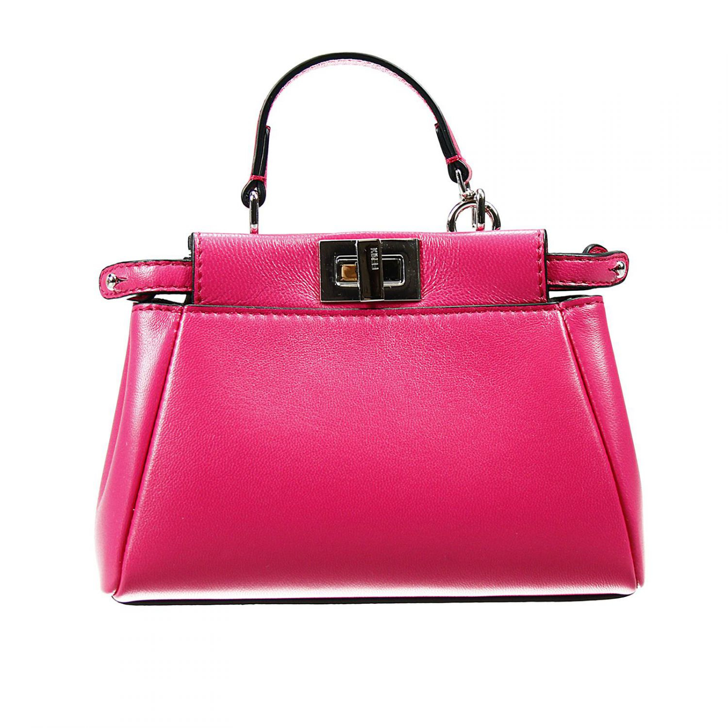 Fendi Handbag Leather With Shoulder Micro Peekaboo Bag in Pink | Lyst