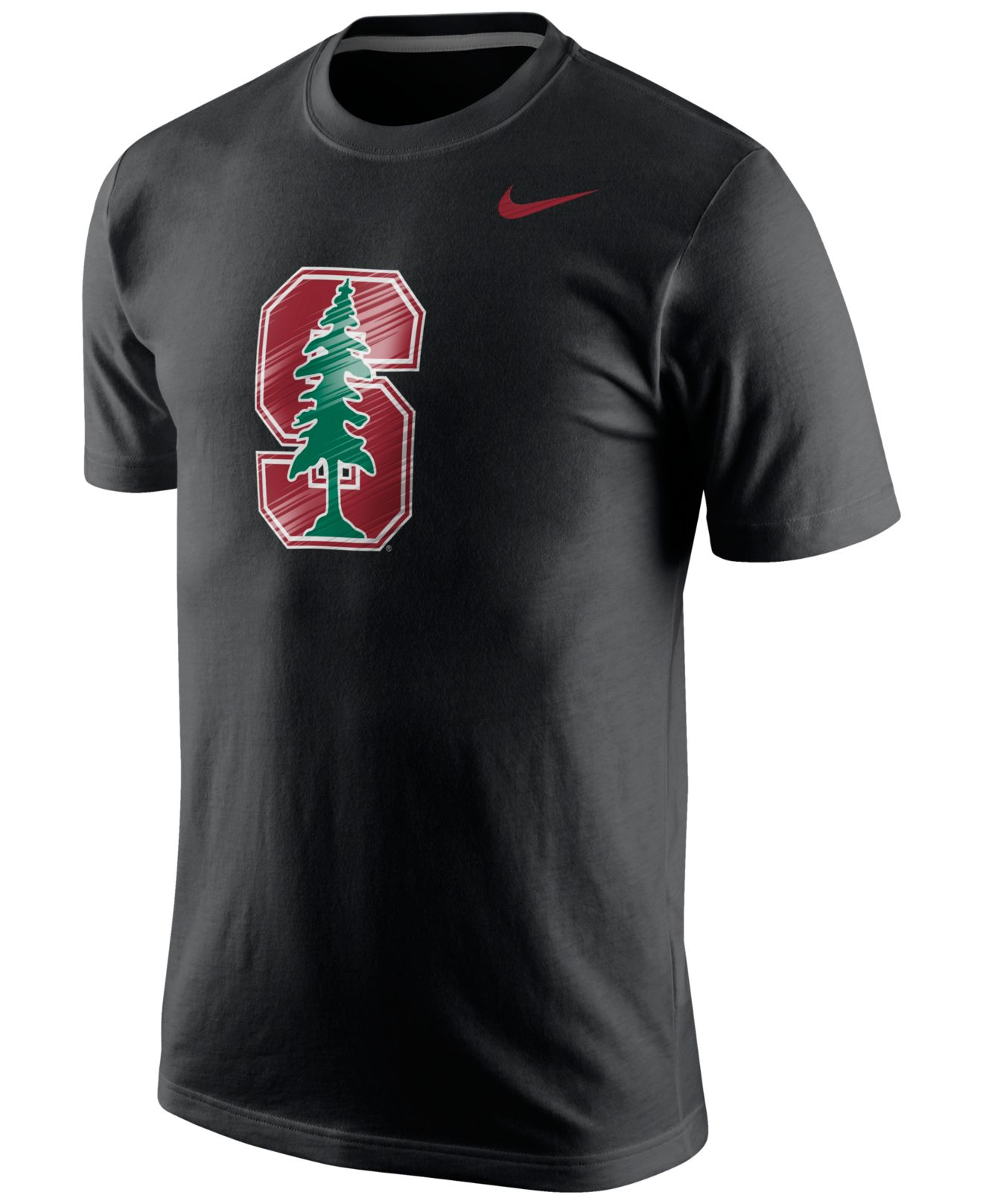 Lyst Nike Men's Stanford Cardinal Warp Logo Tshirt in Black for Men
