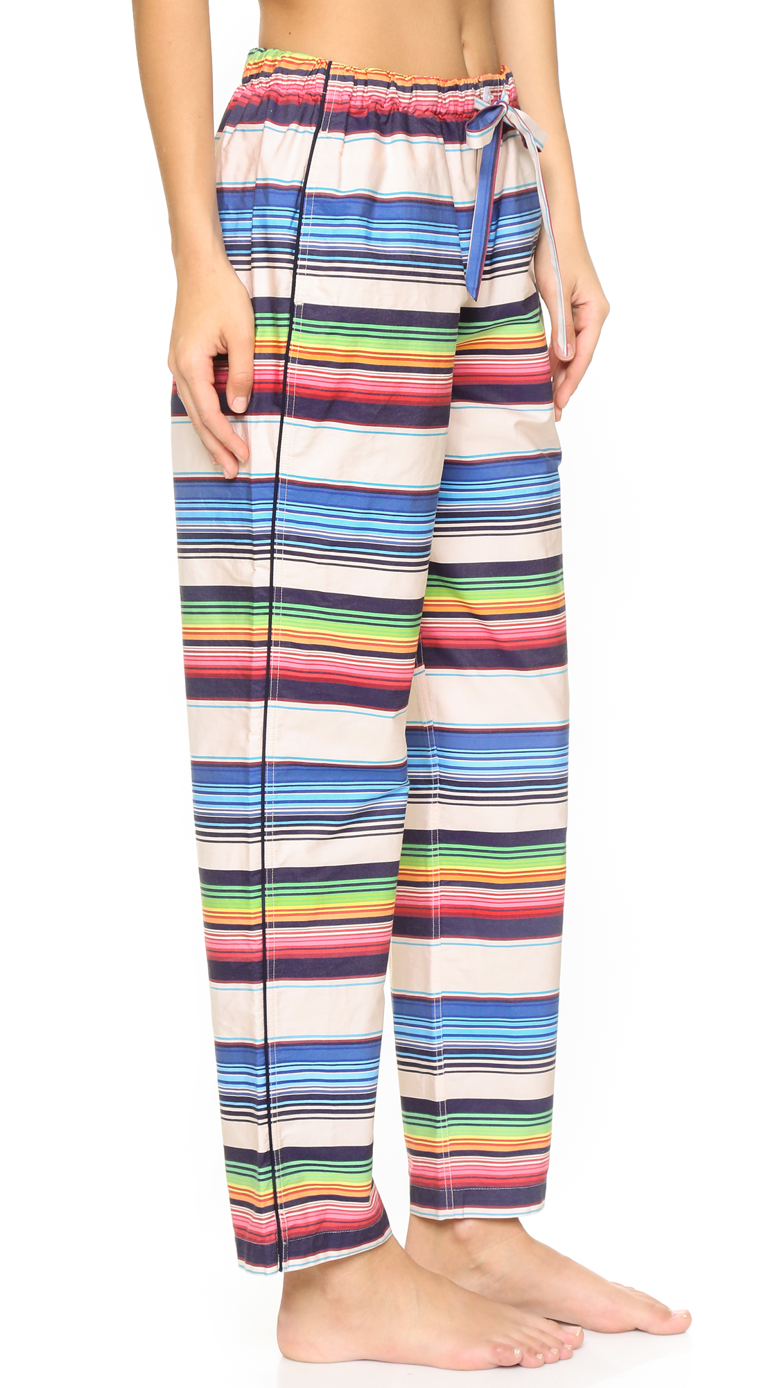 women's striped pajama pants