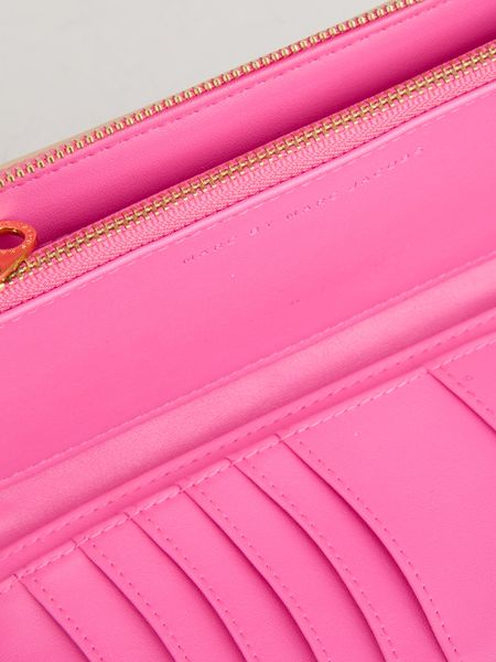 Marc By Marc Jacobs Techno Slim Zippy Printed Wallet in Pink (pink ...
