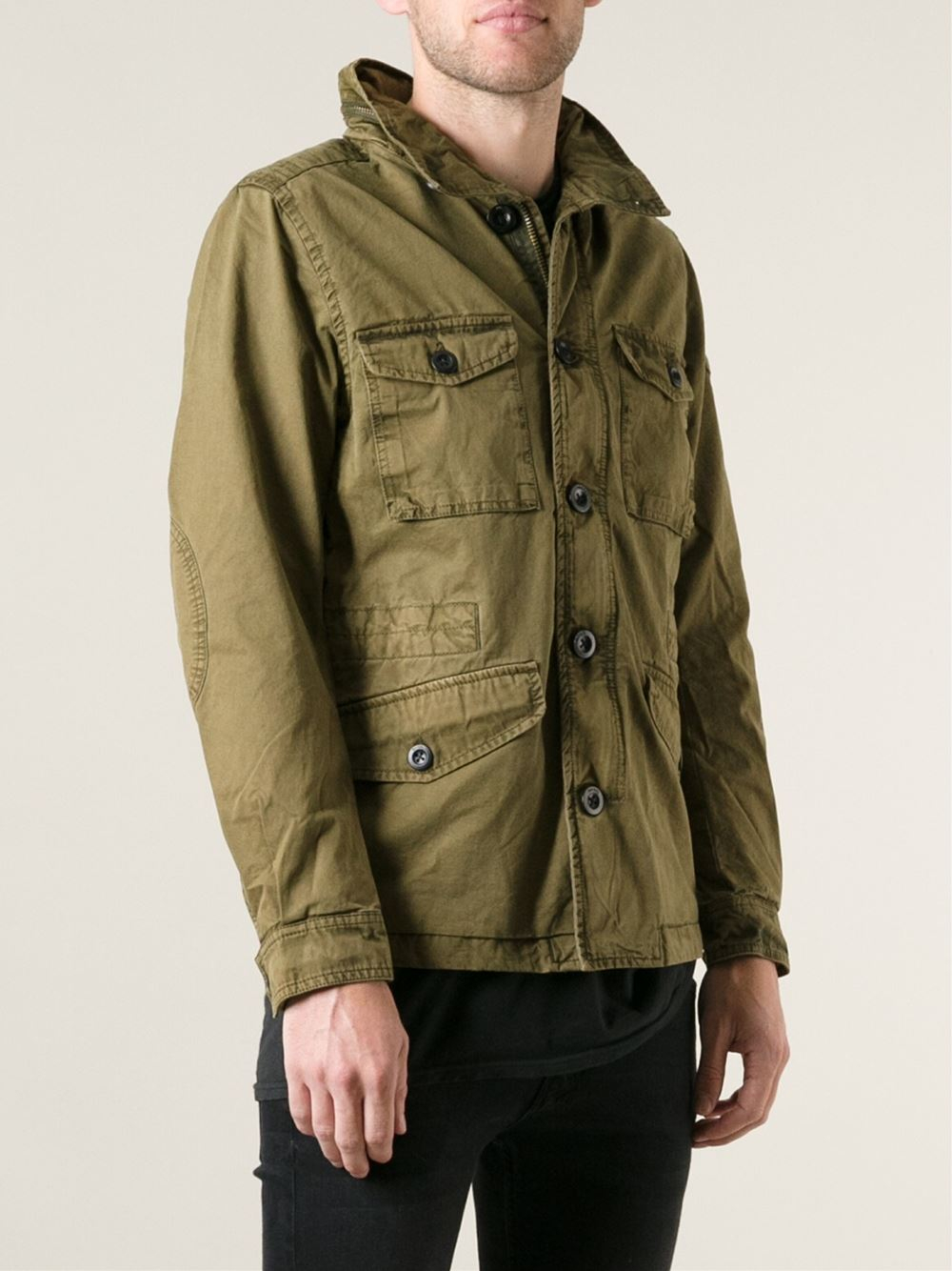 Lyst - Diesel Military Style Jacket in Green for Men