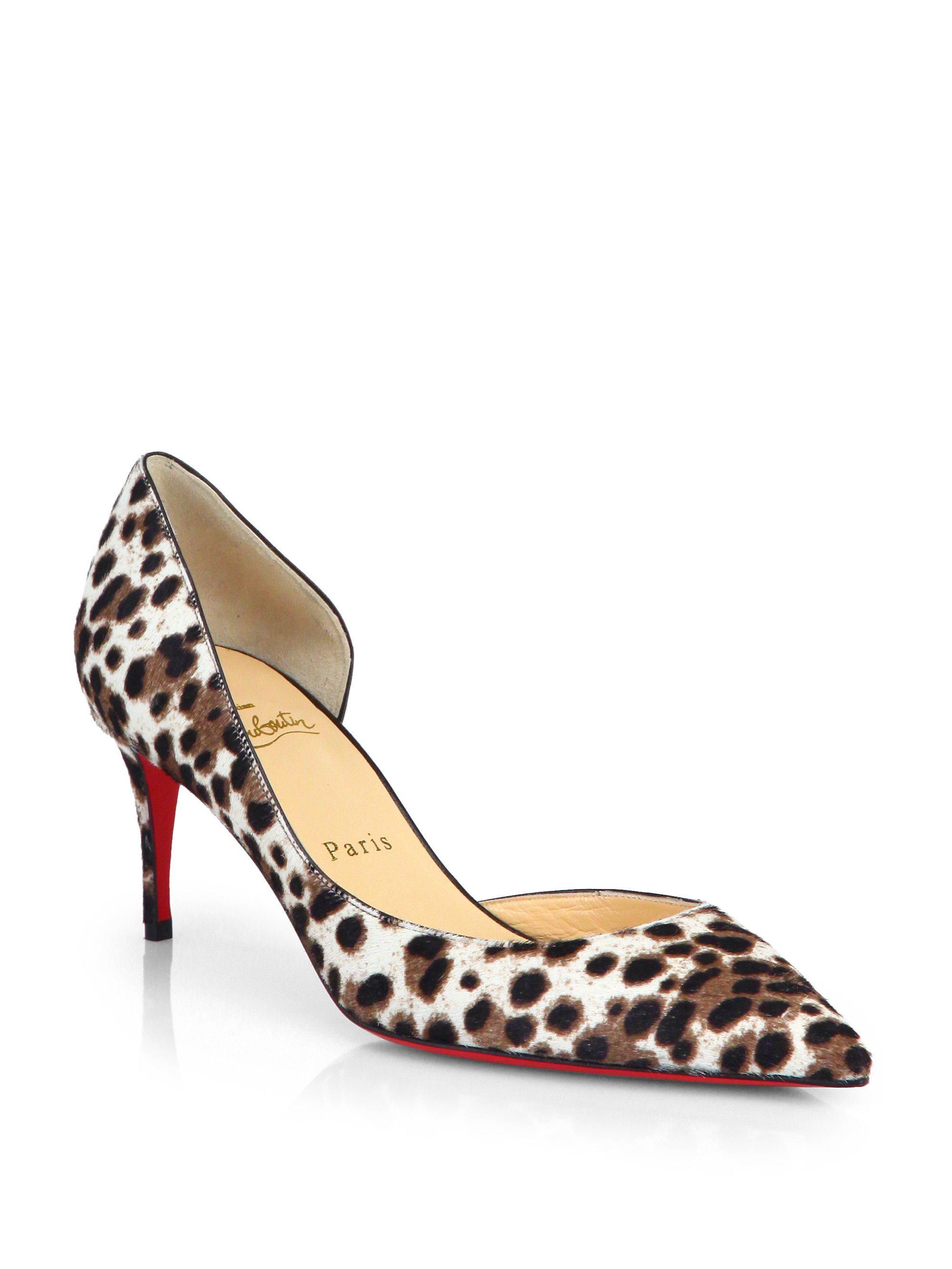 Lyst - Christian Louboutin Iriza 70 Calf Hair Dorsay Pumps