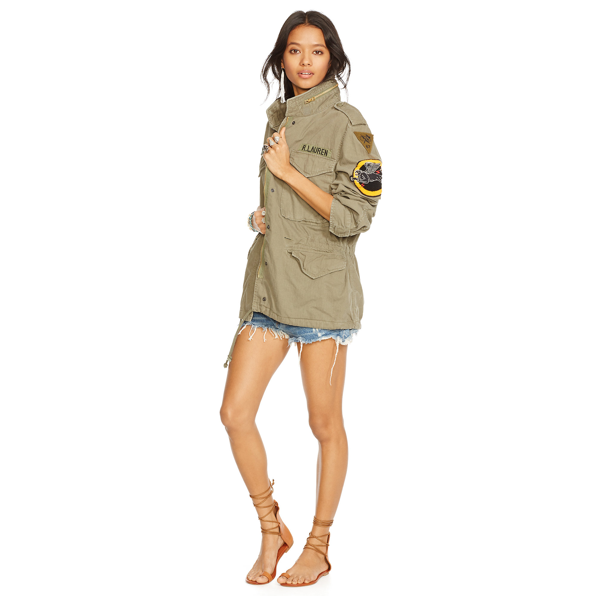Lyst - Denim & Supply Ralph Lauren Military Patches Field Jacket in Green