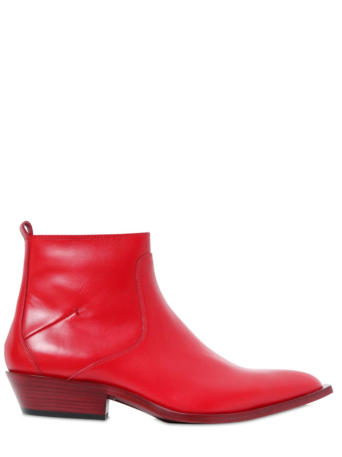 Lyst Costume National 40mm Smooth Leather Ankle Boots in Lyst Costume National 40mm Smooth Leather Ankle Boots in