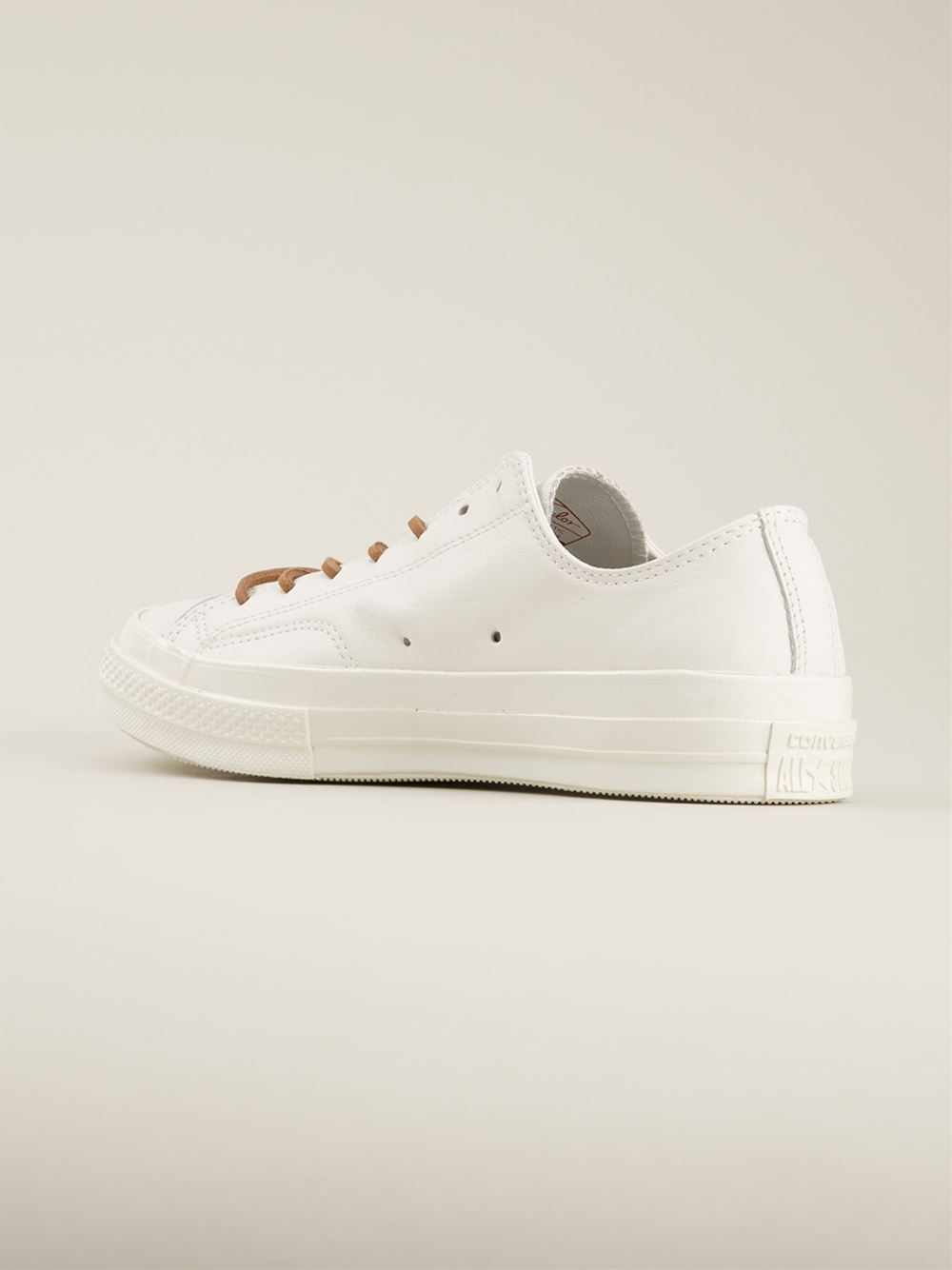 thick sole white canvas shoes