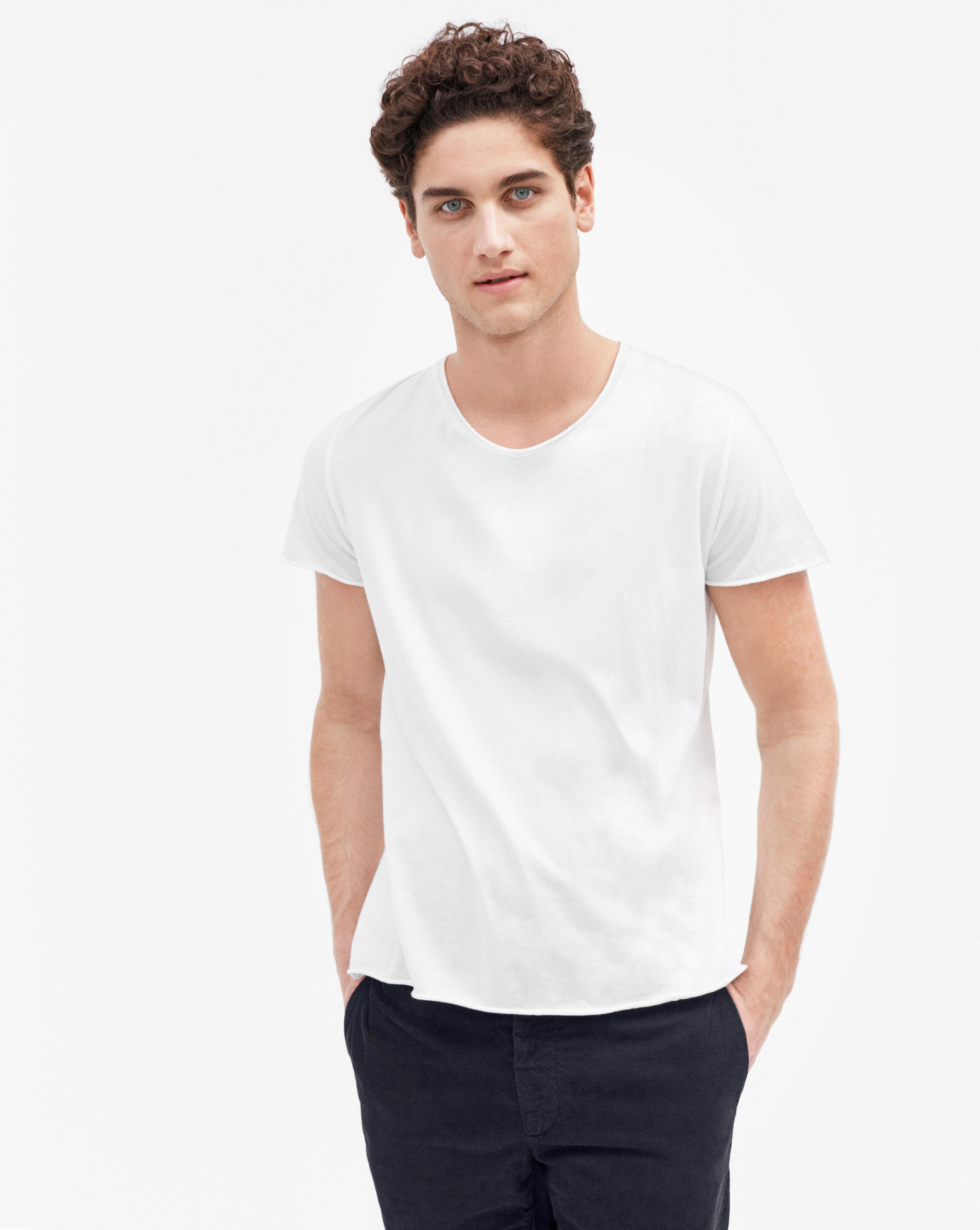 Lyst Filippa Neck K Tee Roll White In Y6f7gyvIb