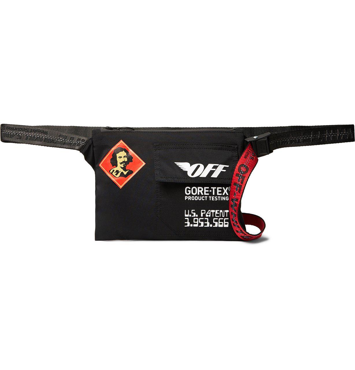 Off-White c/o Virgil Abloh Black Gore-tex® Belt Bag By in Black - Lyst