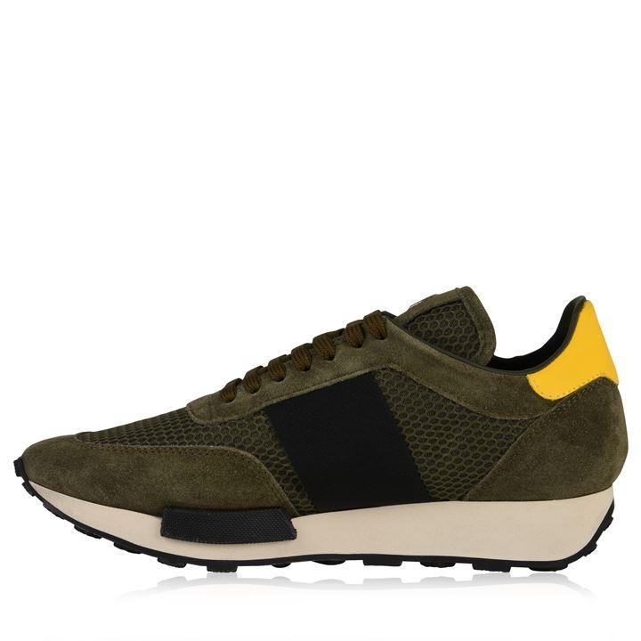 moncler suede mesh runner