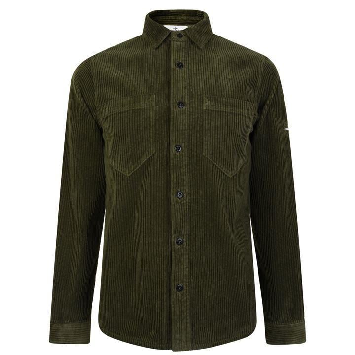 corduroy stone island shirt