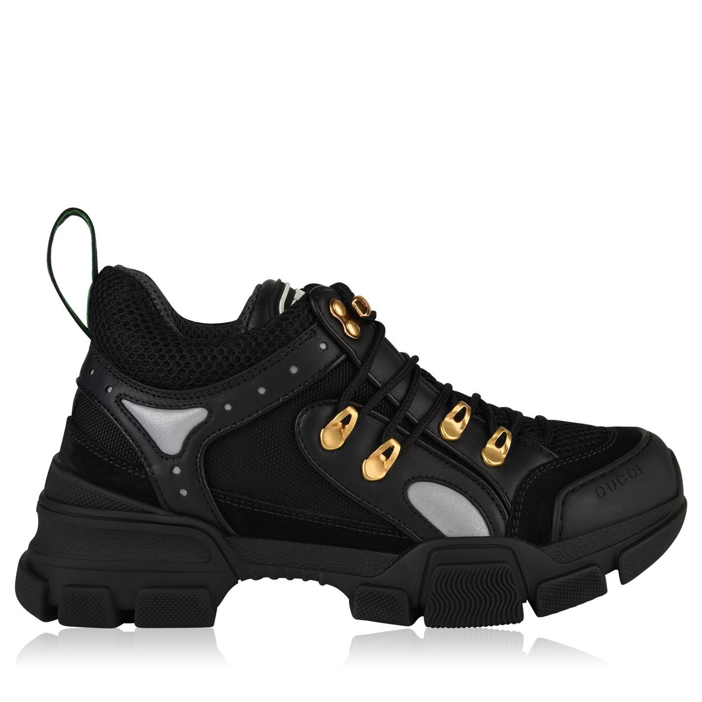 Lyst - Gucci Flashtrek Trainers in Black