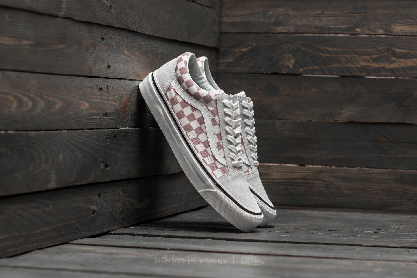 vans anaheim old skool sneakers in lilac check vans anaheim old skool sneakers in lilac check