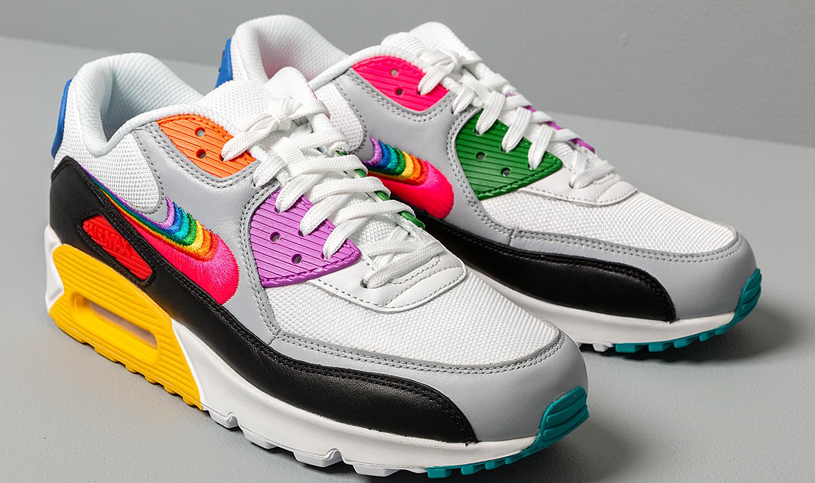 nike air max white multicolor