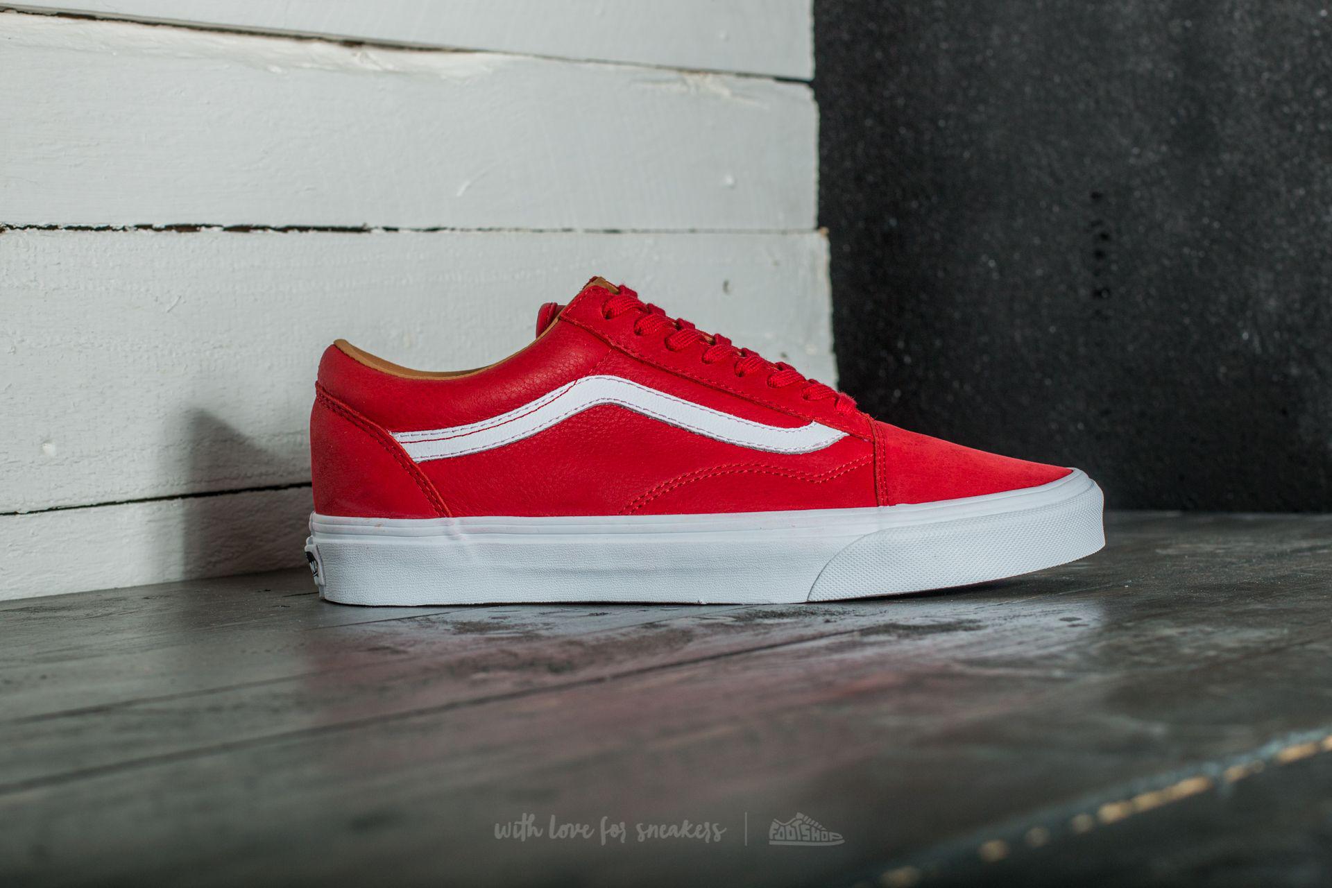 vans old skool red true white vans old skool red true white