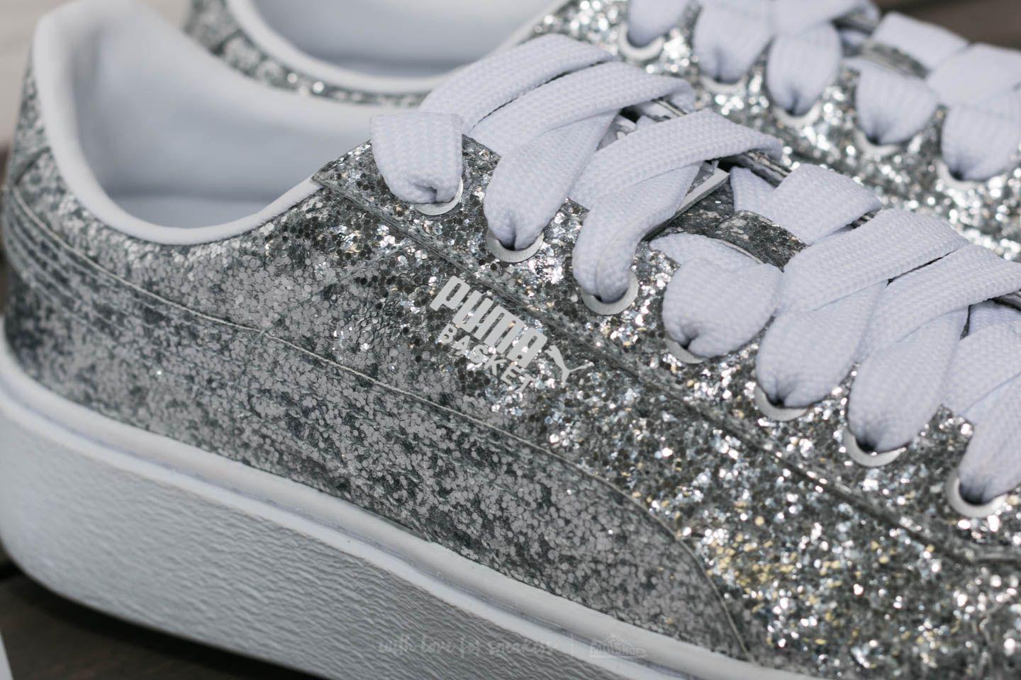 puma basket platform glitter puma basket platform glitter