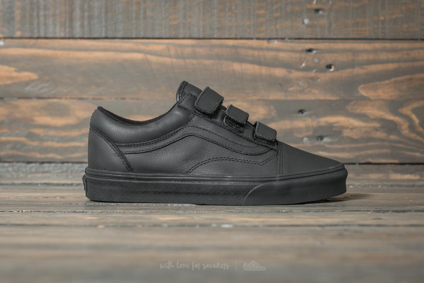 vans atwood black leather velcro vans atwood black leather velcro