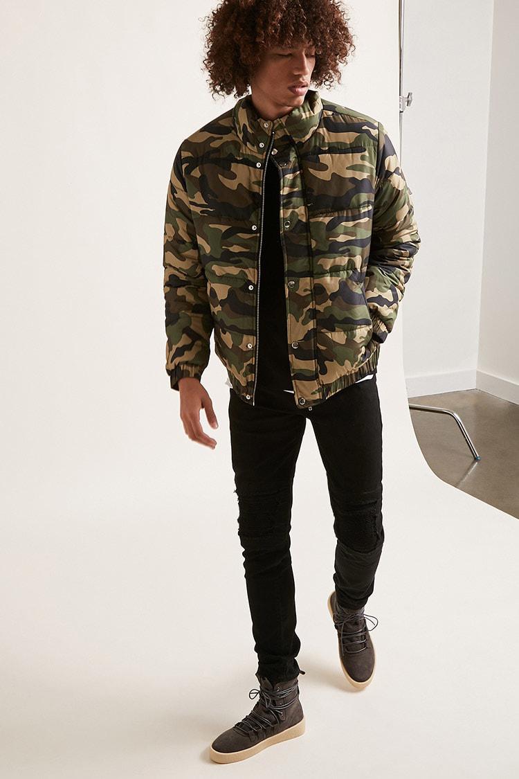 Lyst - Forever 21 Camo Print Puffer Jacket for Men