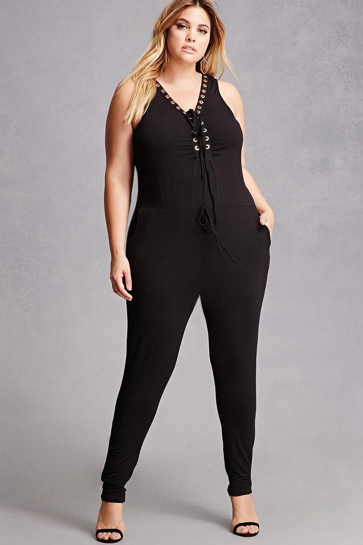 forever 21 black jumpsuit