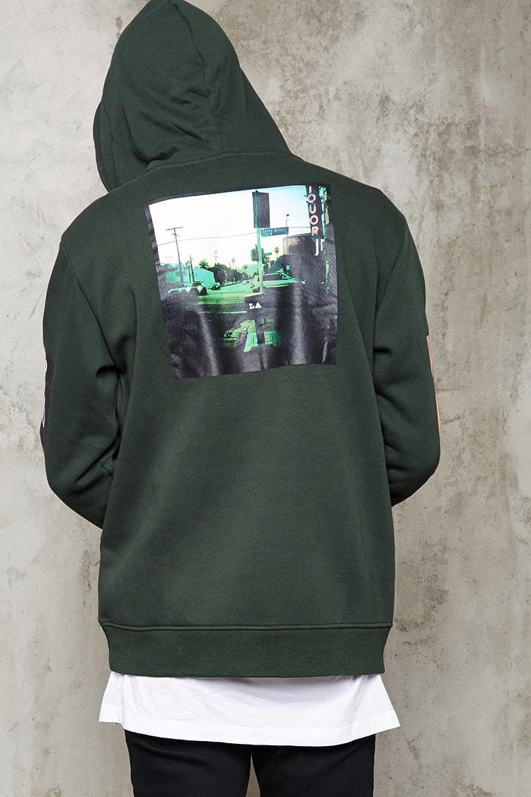 Forever 21 World Domination Graphic Hoodie in Green for Men - Lyst