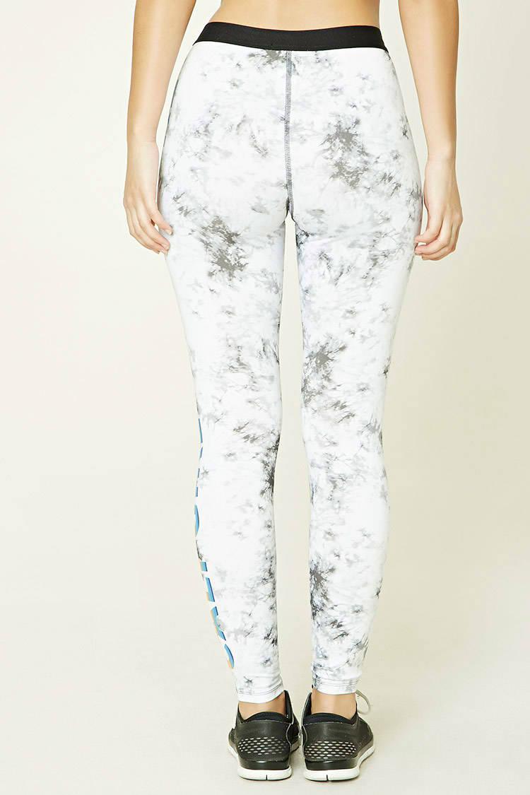 Lyst - Forever 21 Active Cali Girl Print Leggings in White ... Active Cali Girl Print Leggings | Lyst. View Fullscreen