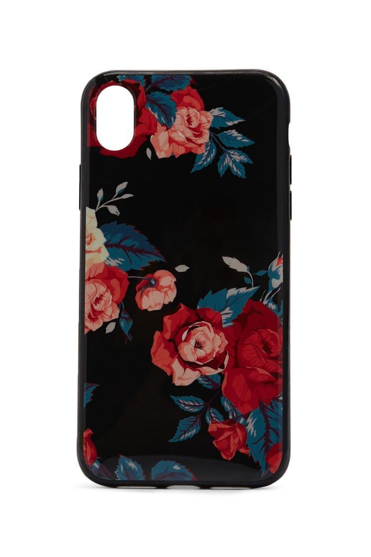 Forever 21 Floral Phone Case For Iphone Xr , Black/multi in Black - Lyst