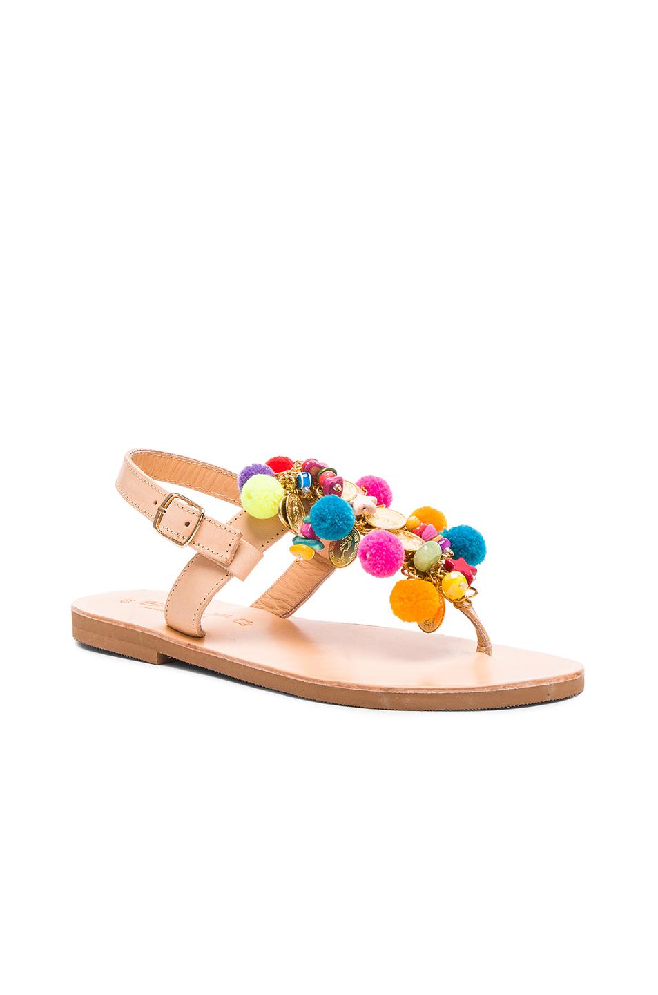 Lyst - Elina Linardaki Leather Jelly Tots Sandals in Pink