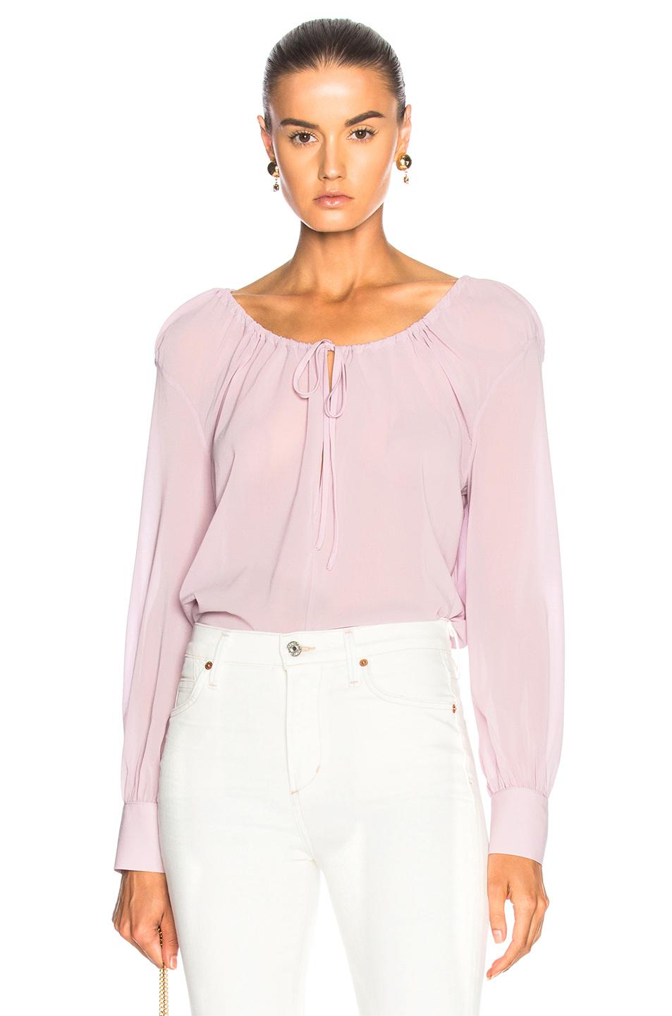 2019 year - Want: A Boxy Rachel Comey Blouse in a Moody FuturisticPrint 2019 year
