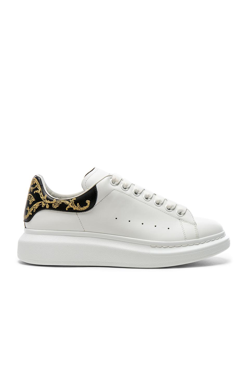 alexander mcqueen white platform sneakers