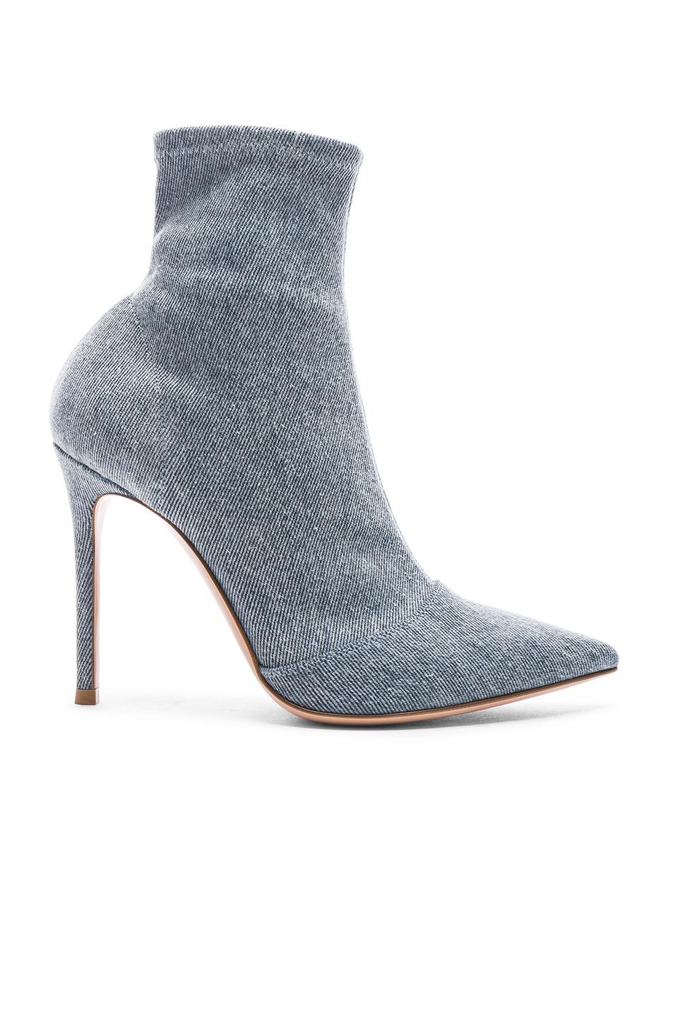 gianvito rossi denim booties