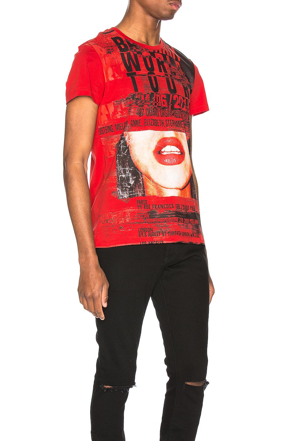 balmain red tshirt