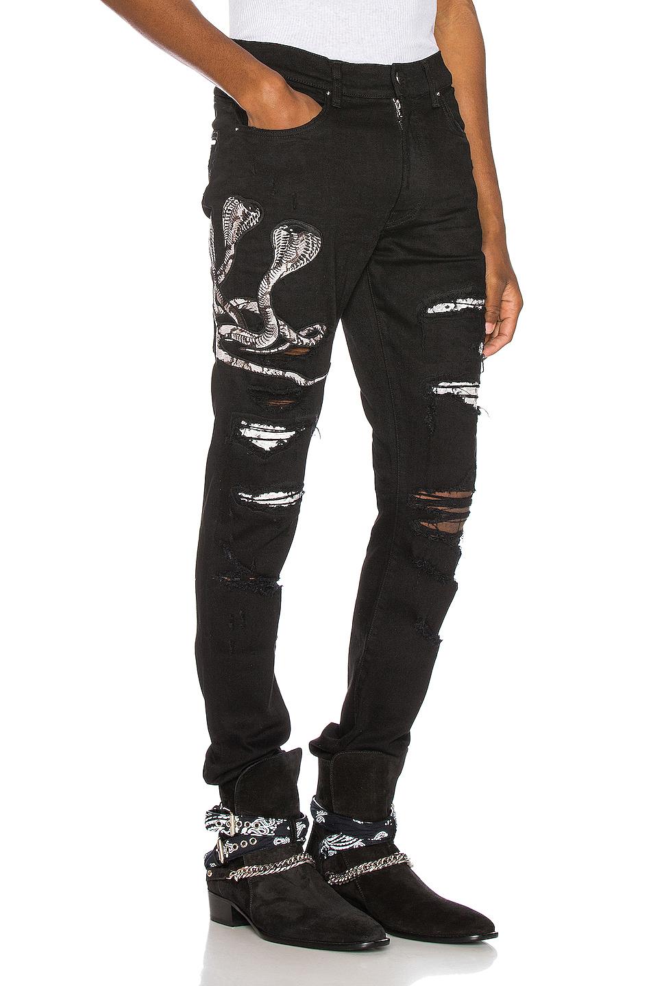 amiri jeans black