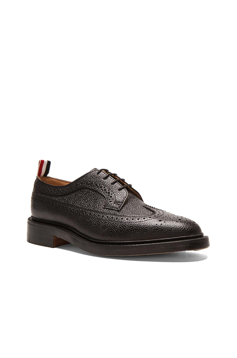 blue brown brogues