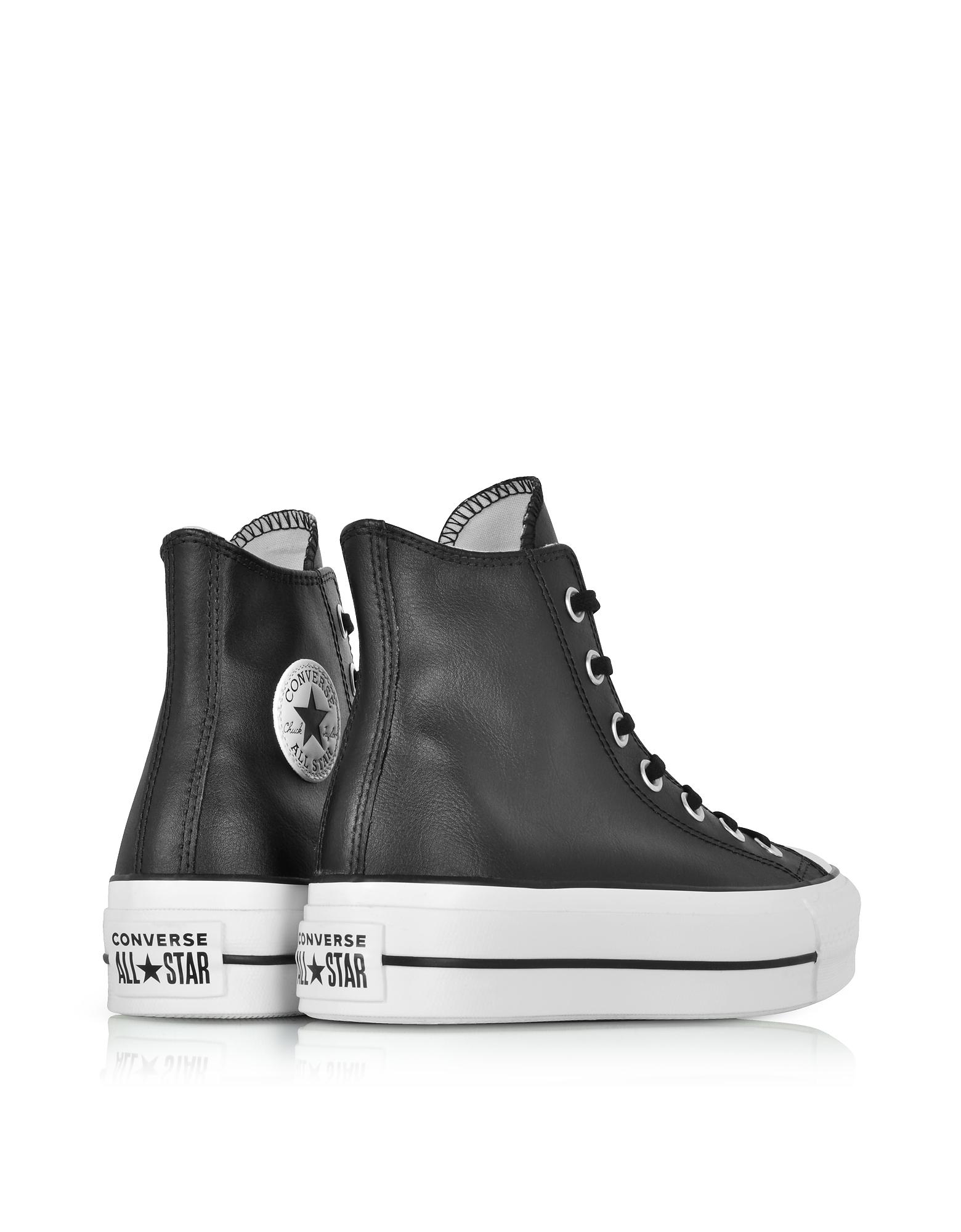 chuck taylor leather platform