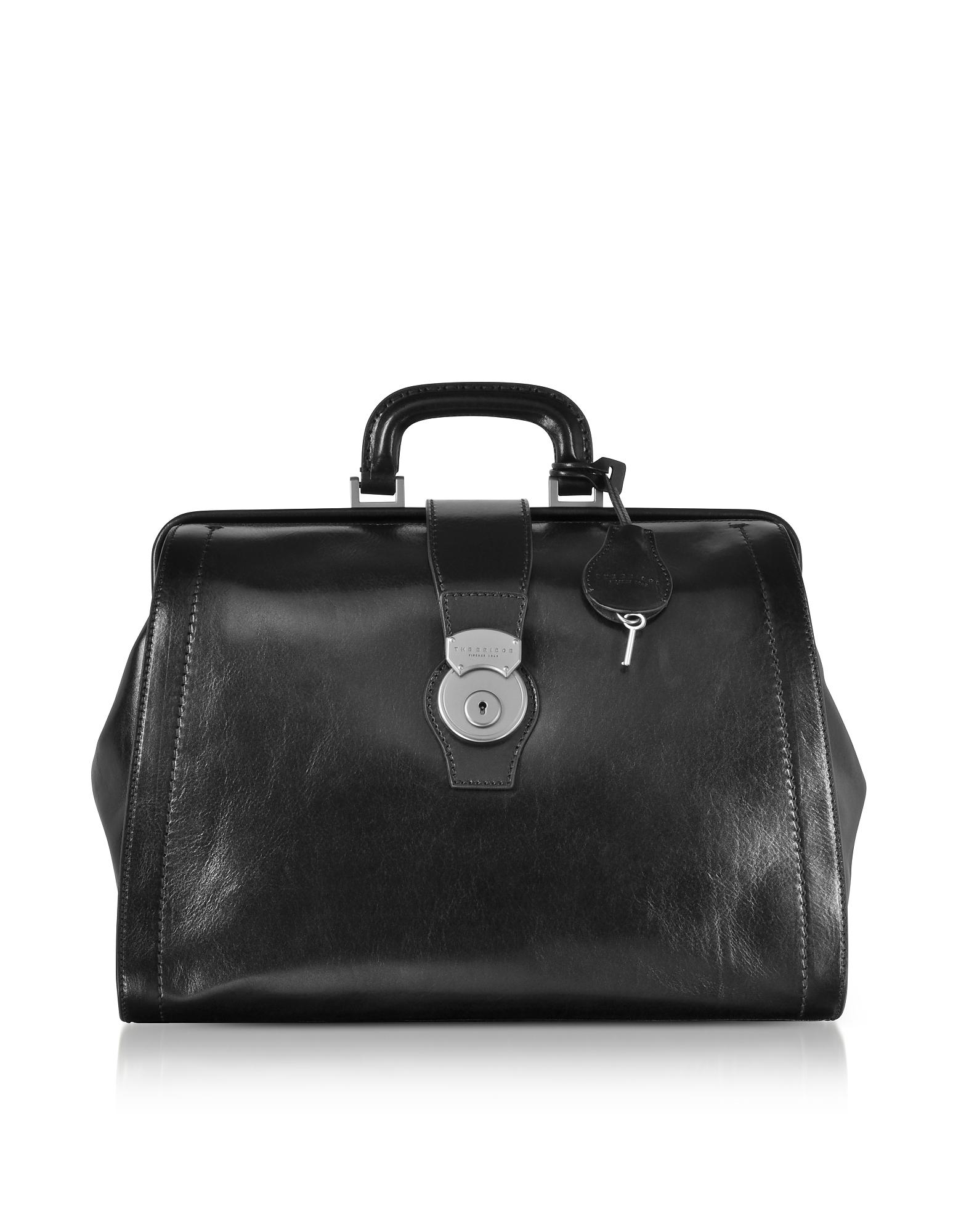Lyst The Bridge Capalbio Genuine Leather Doctor Bag In Black For Men The Bridge Men S Black Capalbio Genuine Leather Doctor Bag