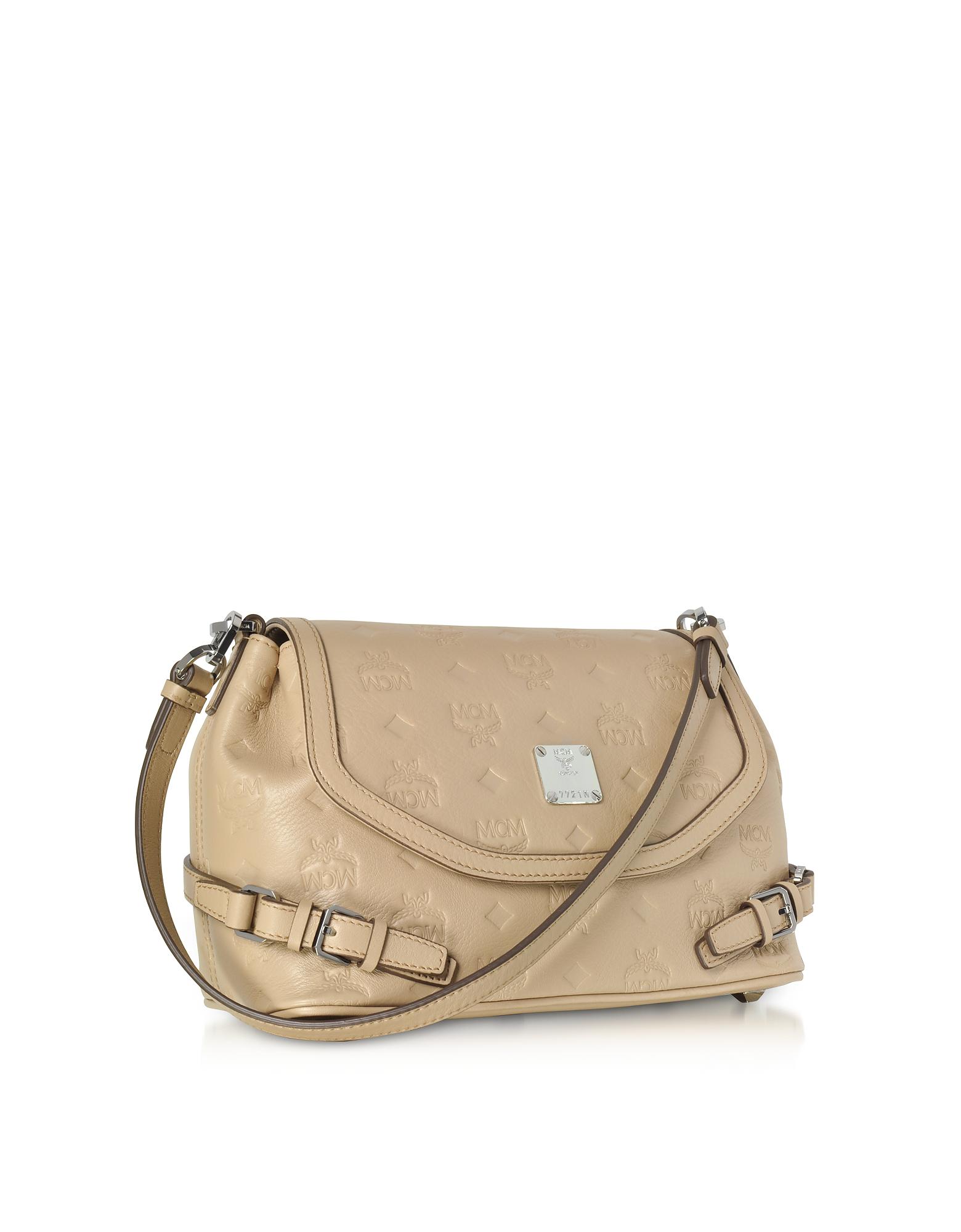 Mcm Crossbody Pouch In Monogram Leather