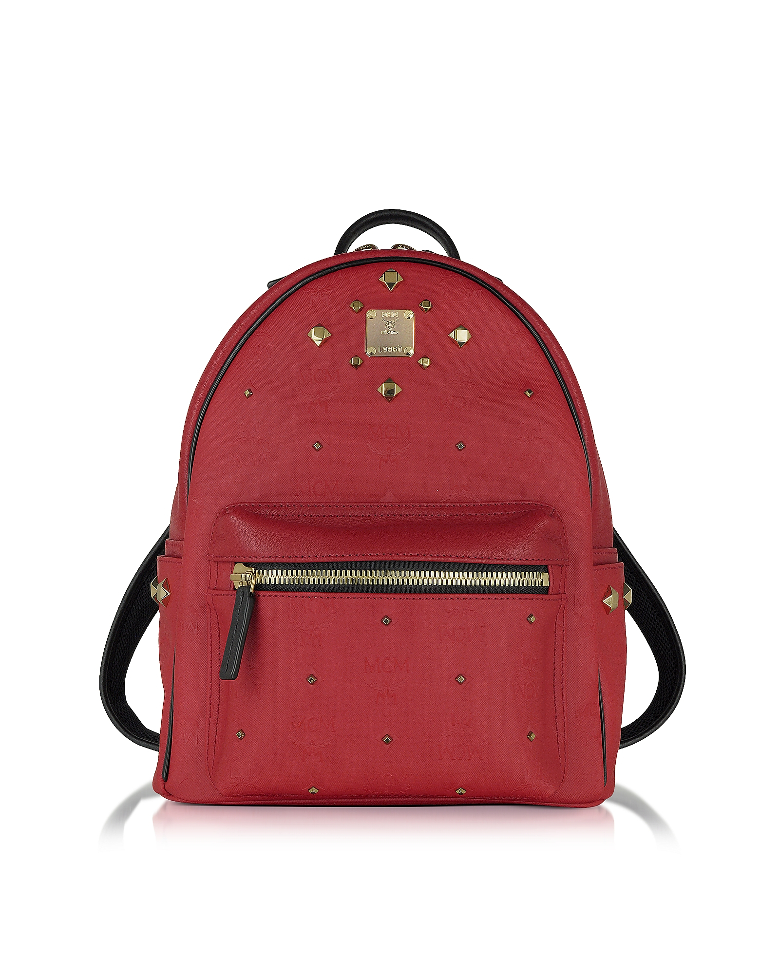 Mcm Stark Small Red Odeon Backpack - Lyst