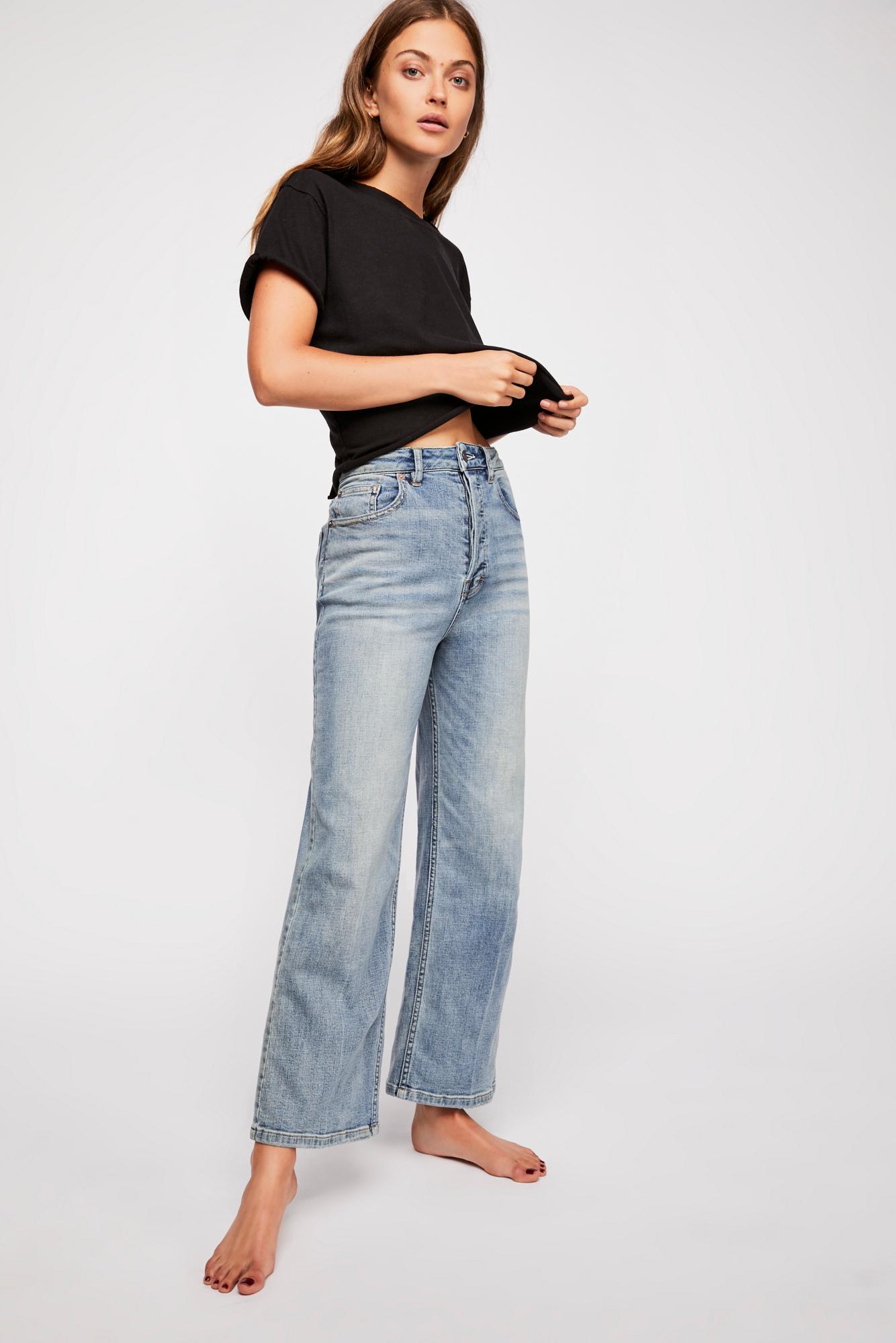 Lyst - Free People Wales Wide-leg Jeans By We The Free in Blue